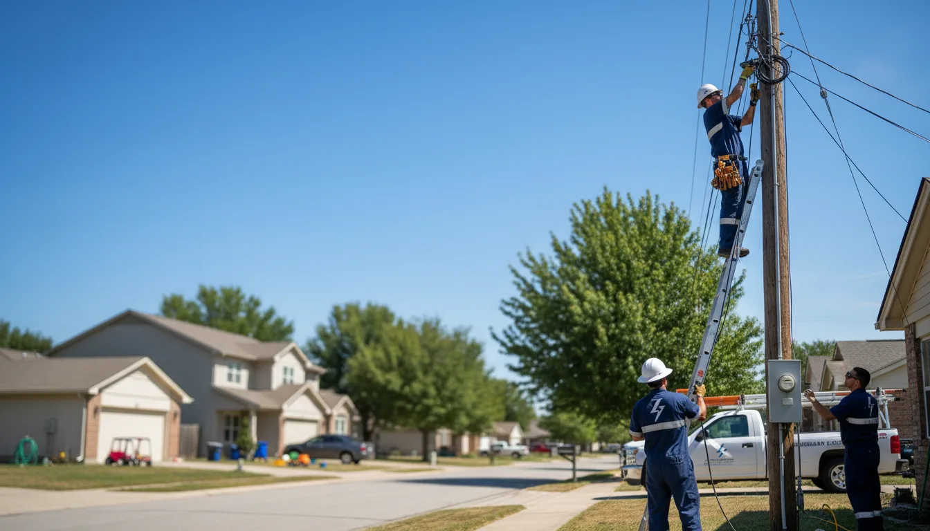 Residential electrician providing installation services in Solway, MN